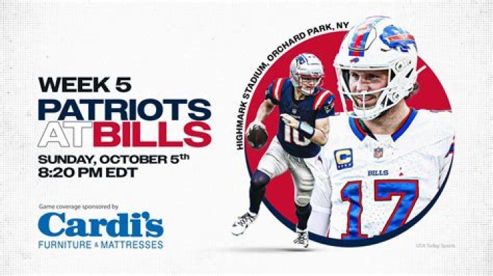 What channel is the bills patriots game on today