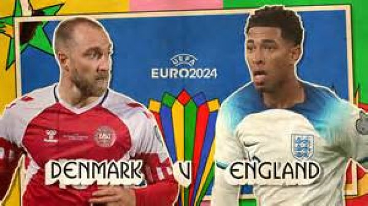 What channel is the england vs denmark game on