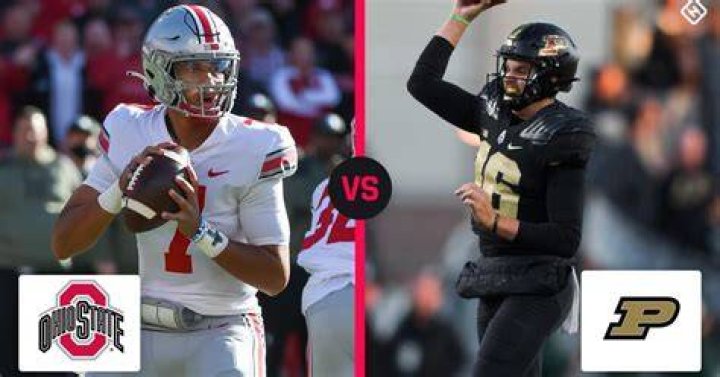 What channel is the ohio state purdue game on