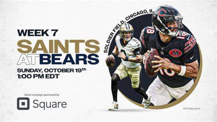 What channel is the saints bears game on