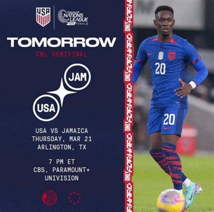 What channel is the usa jamaica game on